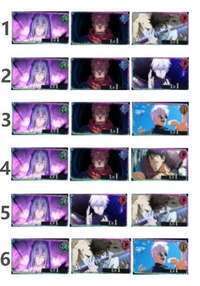 【画像の組合6選1】+合計総資源23w石🔥14万石単引券300枚SSR迥想20枚SSR確定チケ2枚|ファンパレ(呪術廻戦ファントムパレード)