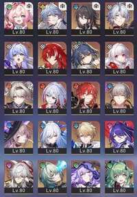 初期アイコン有　即購入〇　キャスヘルタ2凸　星5、２凸キャラ多数 餅武器多数所持|崩壊スターレイル(崩スタ)