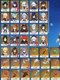 【5神】☆5x39 鍾離 雷電2凸+餅 ナヒーダ1凸+餅 フリーナ+餅 万葉 夜蘭 ヌヴィレット|原神