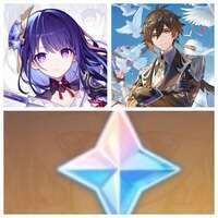 雷電将軍+鍾離原石25000個前後+紡がれ運命出会いの縁 合計60 合計ガチャ约230連|原神